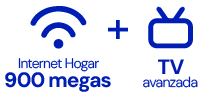 Internet Hogar 900 megas y TV avanzada